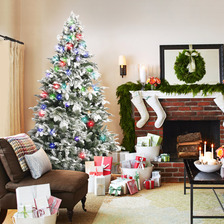 The Holiday Aisle® Artificial Christmas Tree ,Easy Assembly 7.5 Ft